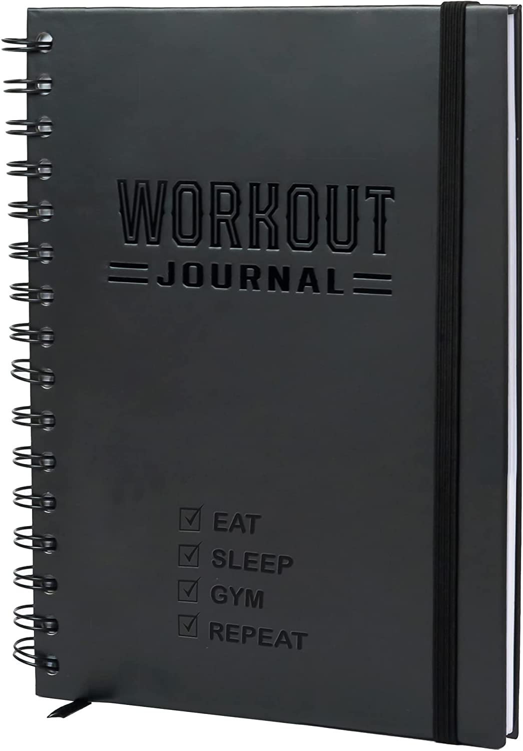 Hardcover Fitness Journal Workout Planner for Men & Women – A5(5.7″ X 8.3″) Stur