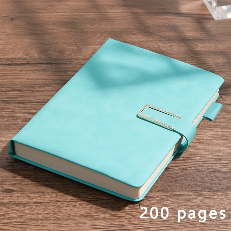 A5 Vintage Leather Notebook Soft Cover Journal 200 Pages Business College
