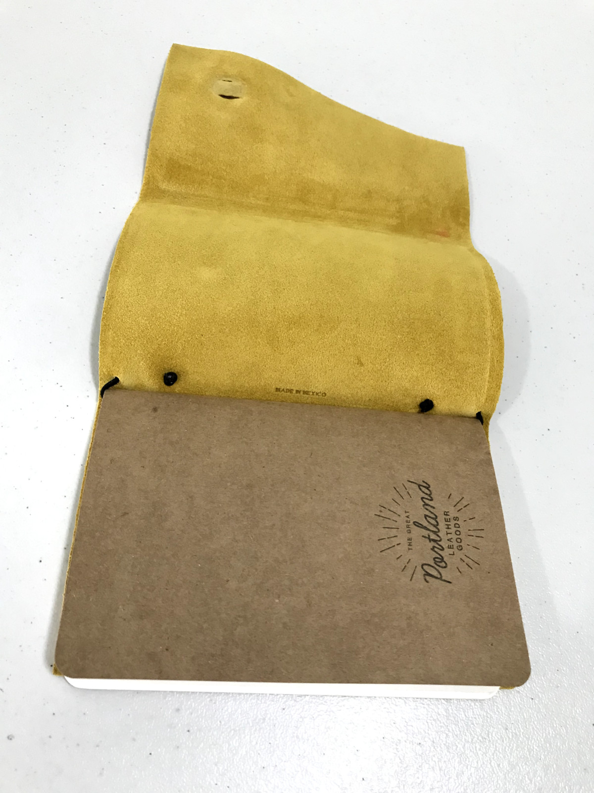 Portland Leather Goods Yellow Journal Notebook As Is READ