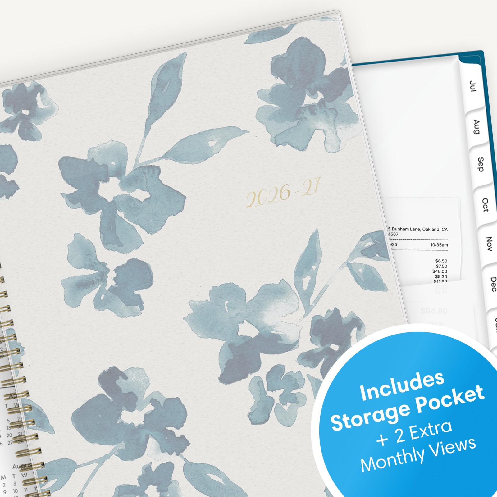 2026-2027 Weekly and Monthly Academic Year Planner Calendar, July 2026 – June…
