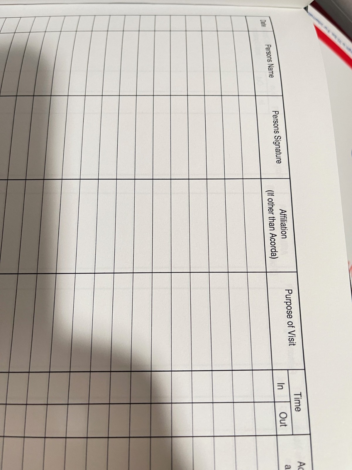 GXP ROOM LOG IN, VISITOR LOG NOTEBOOK/RECORD Previous company 144 pages(K17