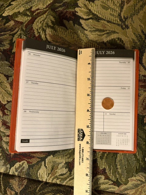 1/2 off ! NEW 2026 Weekly Planner 6.5 X 3.5 LARGE writing blocks Pocket calendar
