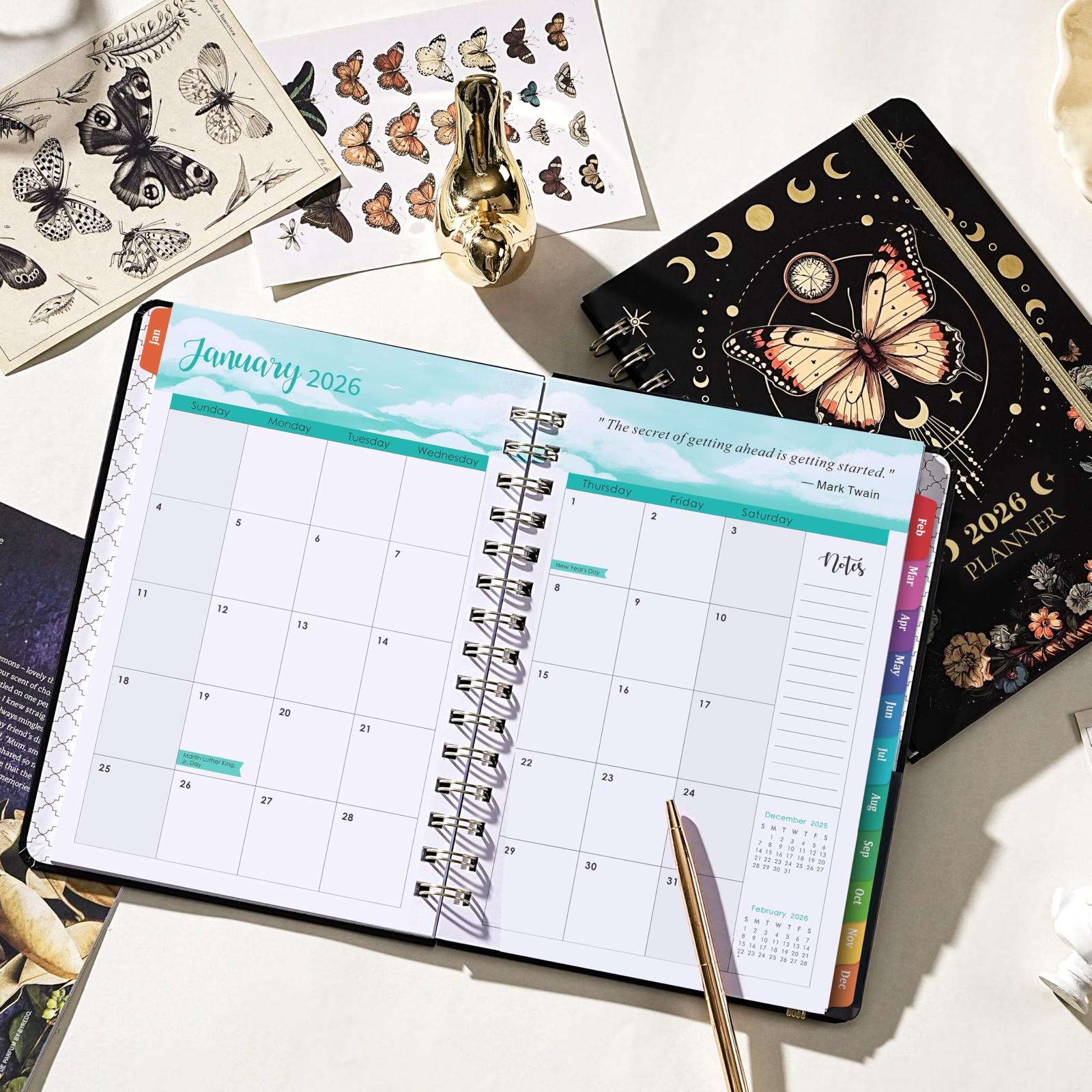 2026 Planner – 2026 Planner Daily Weekly and Monthly, Jan 2026 – Dec 2026, 8.5″