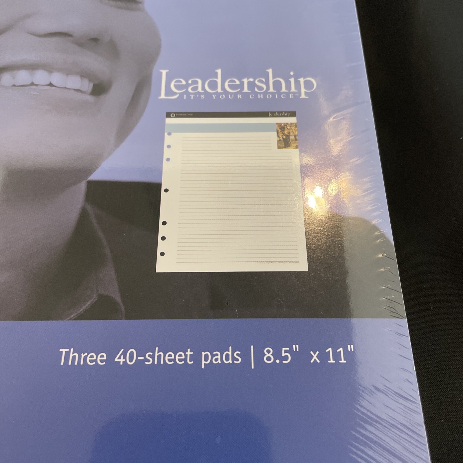 Franklin Covey 8.5” X 11” Notepad Refill Leadership (3) 40 Sheet Pads 3 & 7 Ring