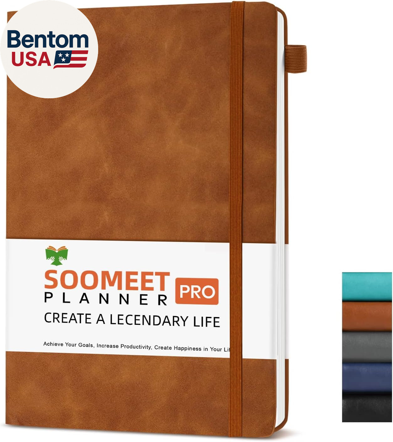 Lined Journal Notebook, 200 Pages, Leather Hardcover Notebooks, A5 College Ruled