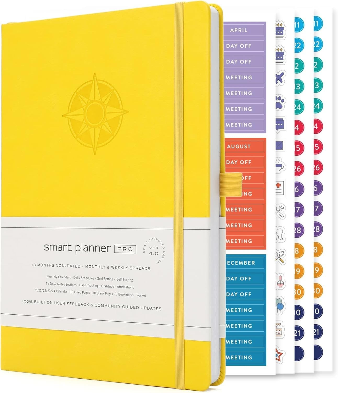 Pro – Undated Daily Planner – Medium B5 – Achieve Goals & Increase Productivi…
