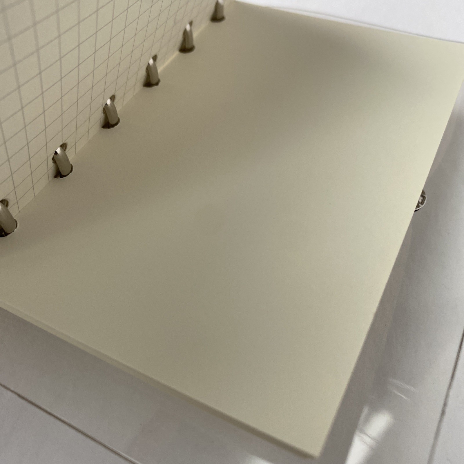 A7 Binder 6 Ring Budget Binder Clear PVC Planner Cover Notebook Shell Paper