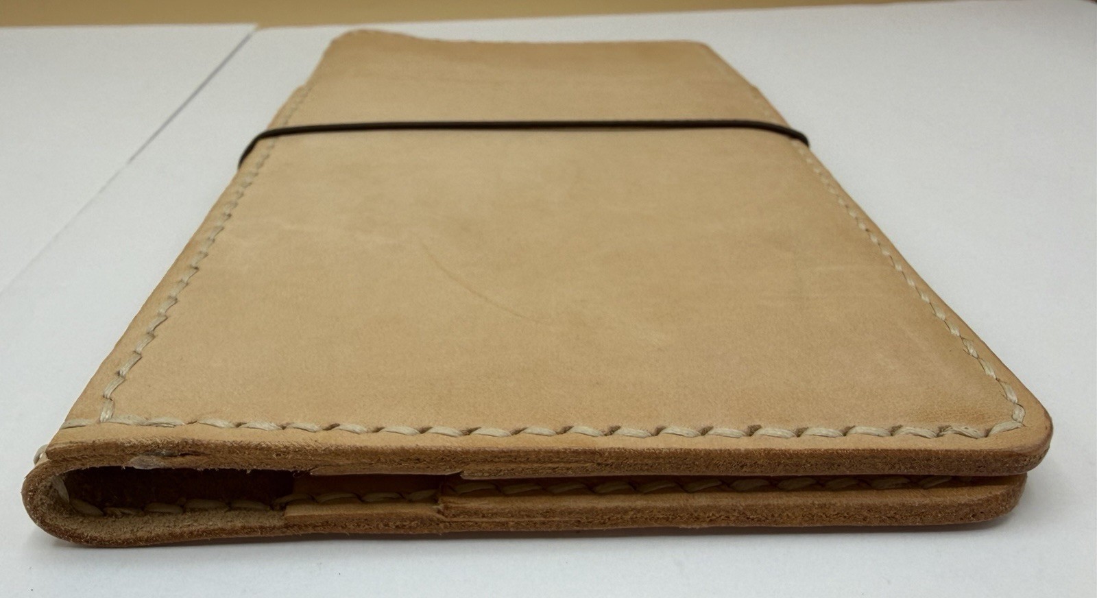 HandStitchedLeatherT B6 Slim Traveler’s Notebook Cover Natural Veg Tan Leather