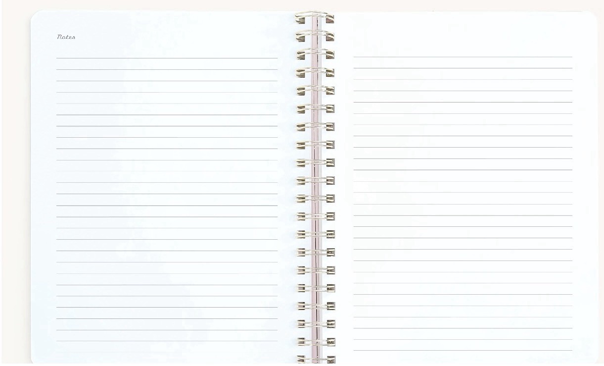 NWT Simplified by Emily Ley 2026-2027 Blue Floral Large Softcover Weekly Planner