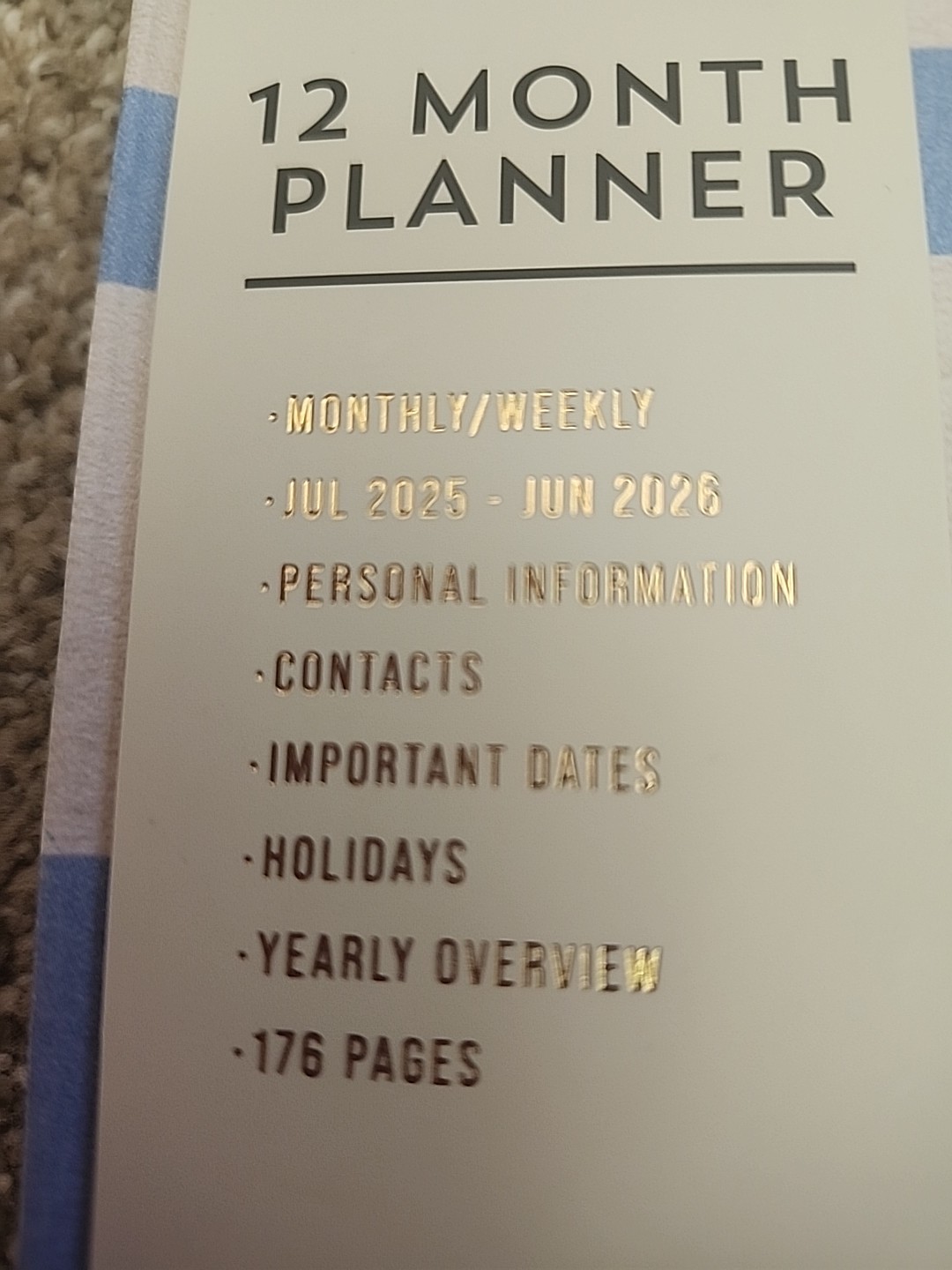 ThinkInk 12 Month Planner 8×10 Hardcover Heavyweight Paper JULY 2025 – JUNE 2026