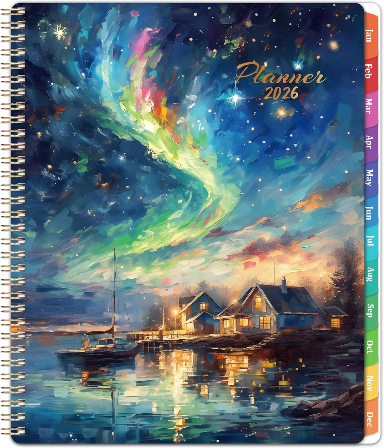 2026 Planner Weekly & Monthly, 8.5×11 Calendar with Tabs & Inner Pocket