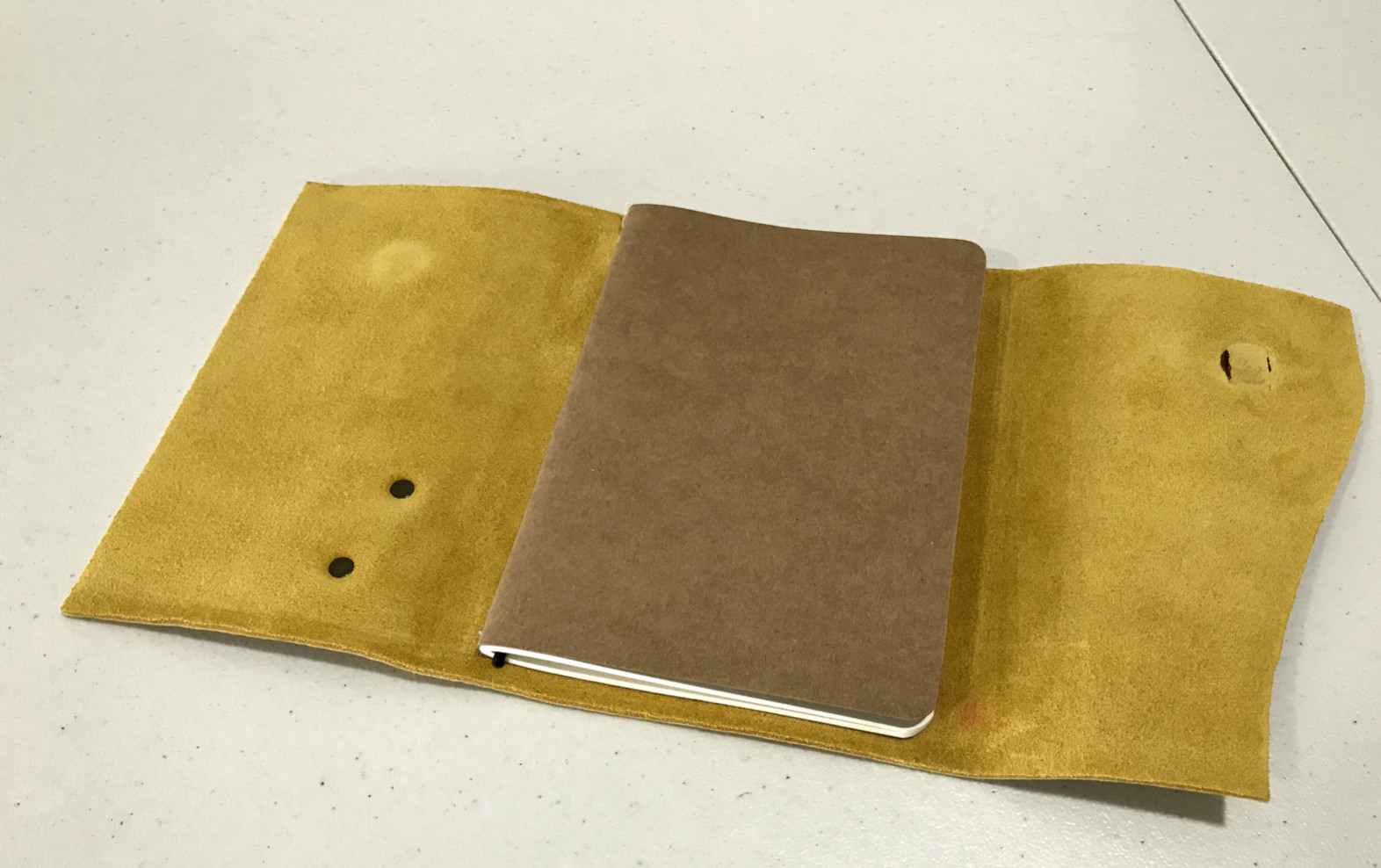 Portland Leather Goods Yellow Journal Notebook As Is READ