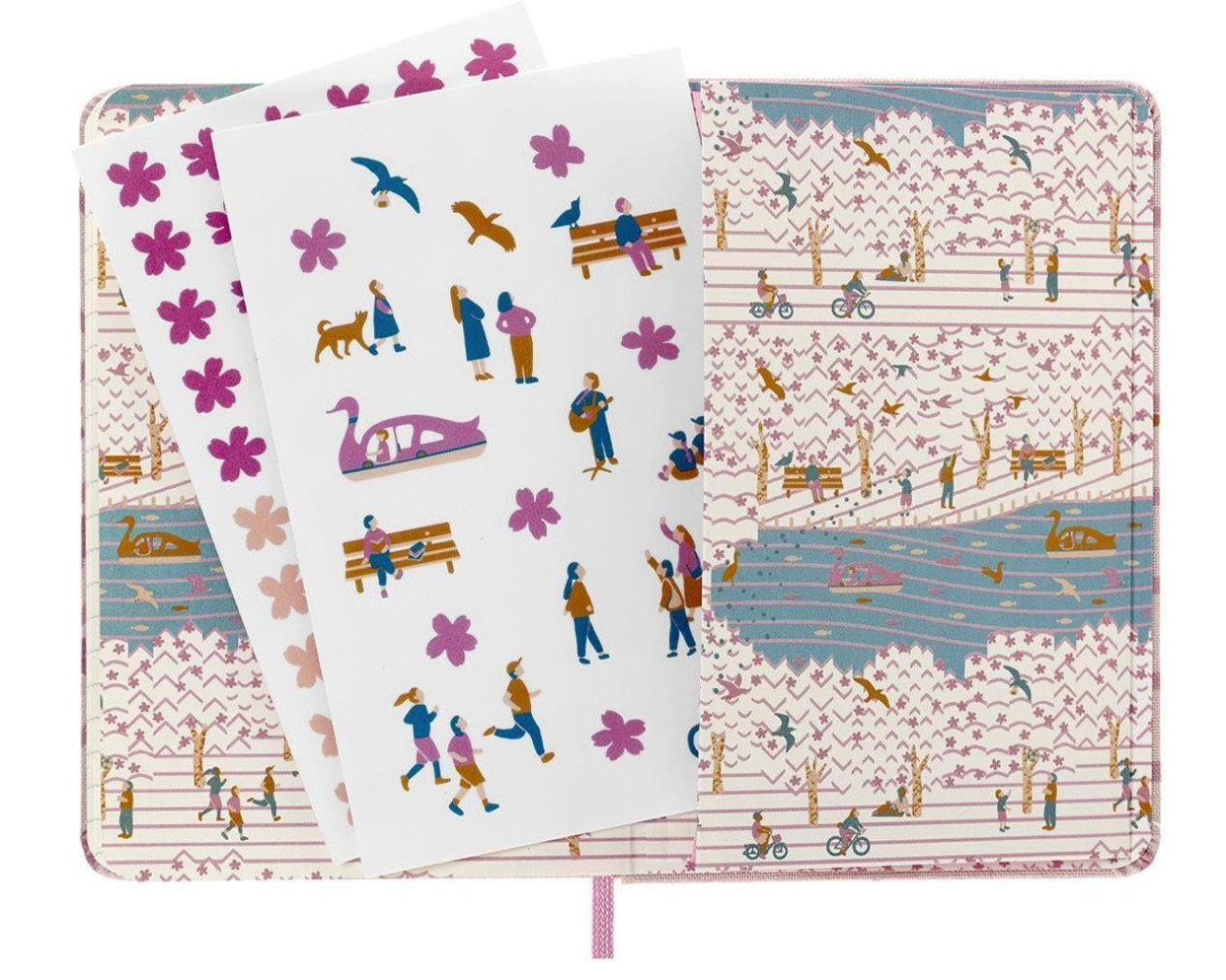 Moleskine Limited Edition Sakura Notebook, Hard Cover, Pocket 3.5″x5.5″ Ruled