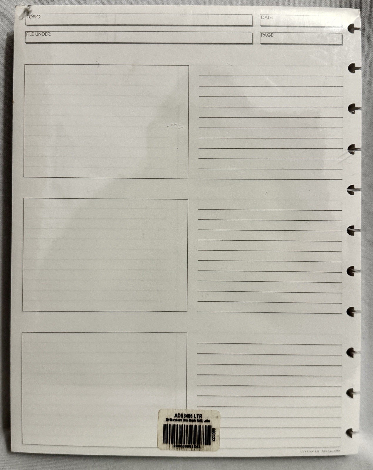 Package Circa Storyboard Refill Papers 300 Sheets – Letter Size NEW