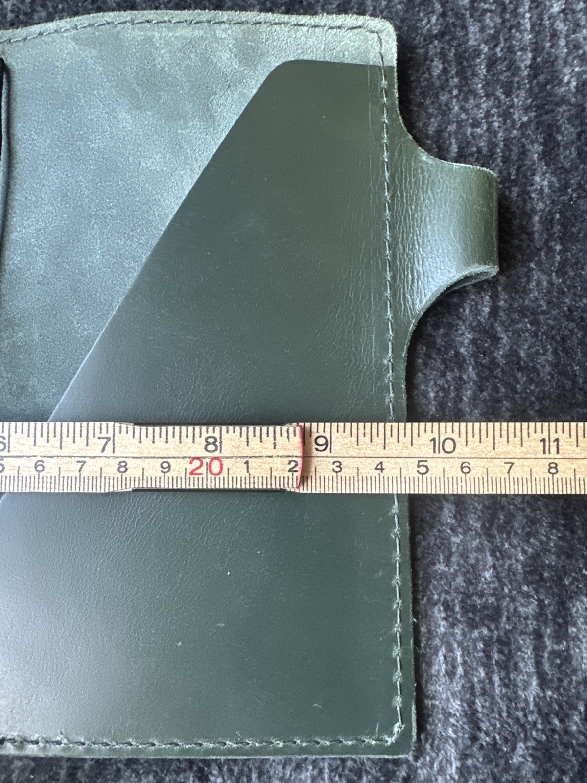 CHIC SPARROW B6 Slim Green Leather Travelers Notebook *READ*