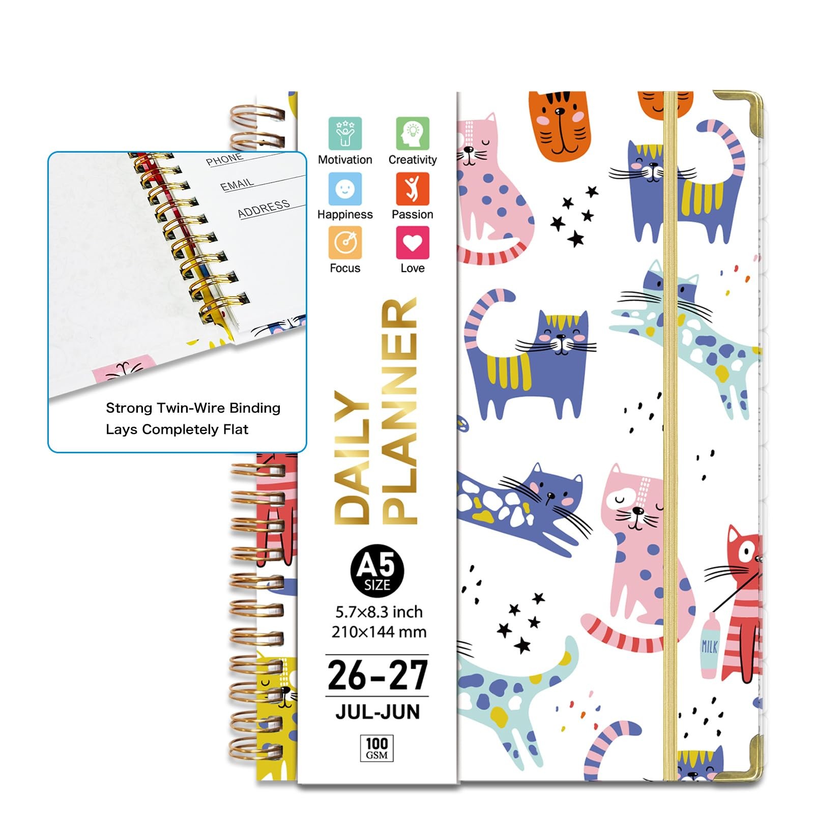 Planner 2026-2027, Monthly and Weekly Academic Planner July 2026 – June 2027,…
