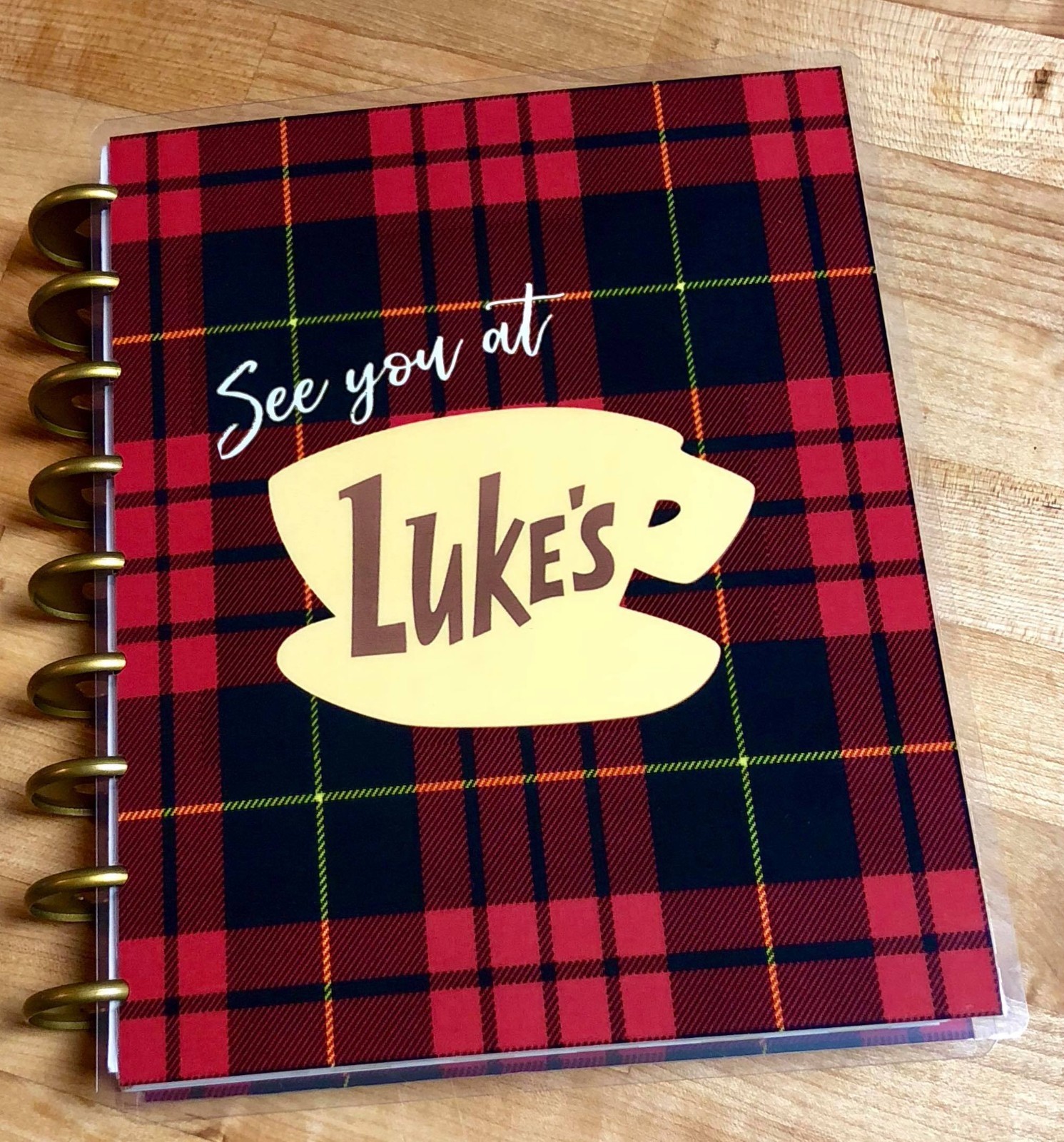 Gilmore Girls “See you at Luke’s” Front Back Cover Set for use w HAPPY Planner