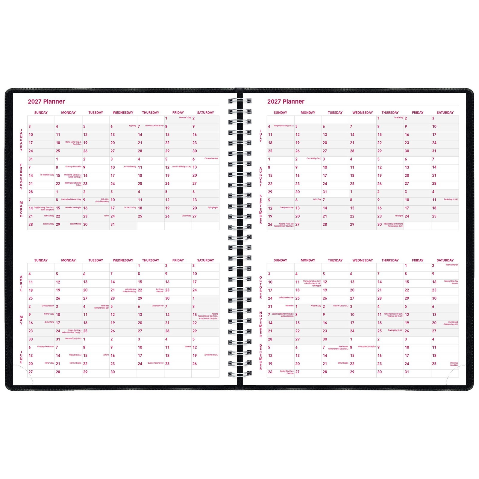 2025 Brownline CB950.BLK Weekly Appointment Book, 8-1/2 x 11″