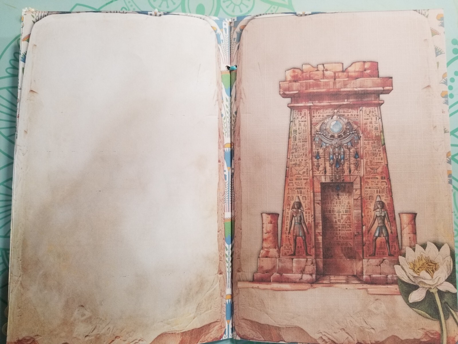 Junk Journal Booklet Blank “EGYPTIAN WONDERS” HANDMADE 5.5″x8.5″