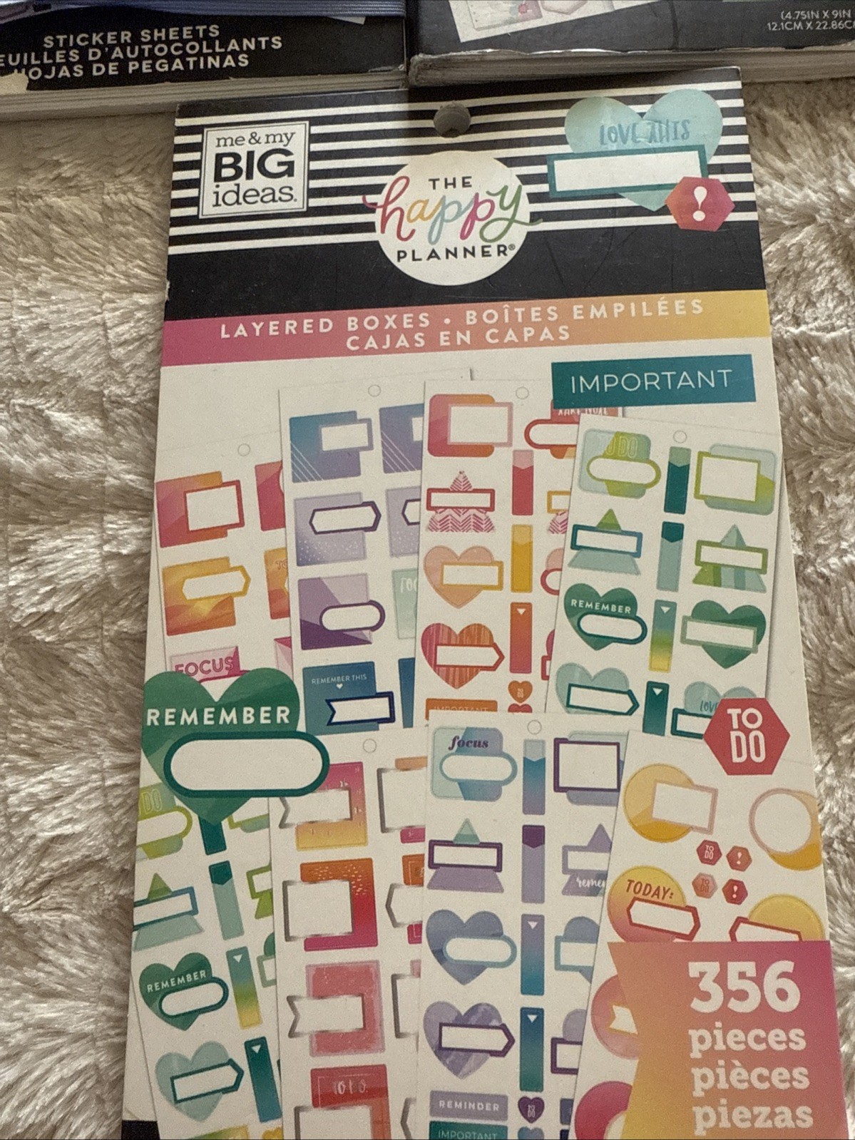 The Happy Planner Sticker Books LOT OF 3 Some Missing a Few Stickers