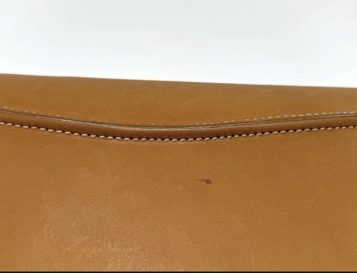 NEW VTG 1996 Franklin Covey SpaceMaker Tan Tobacco Leather Zip Planner 10×7 MINT