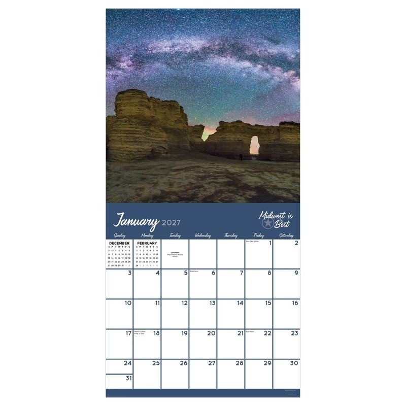 2027 Midwest Is Best Wall Calendar