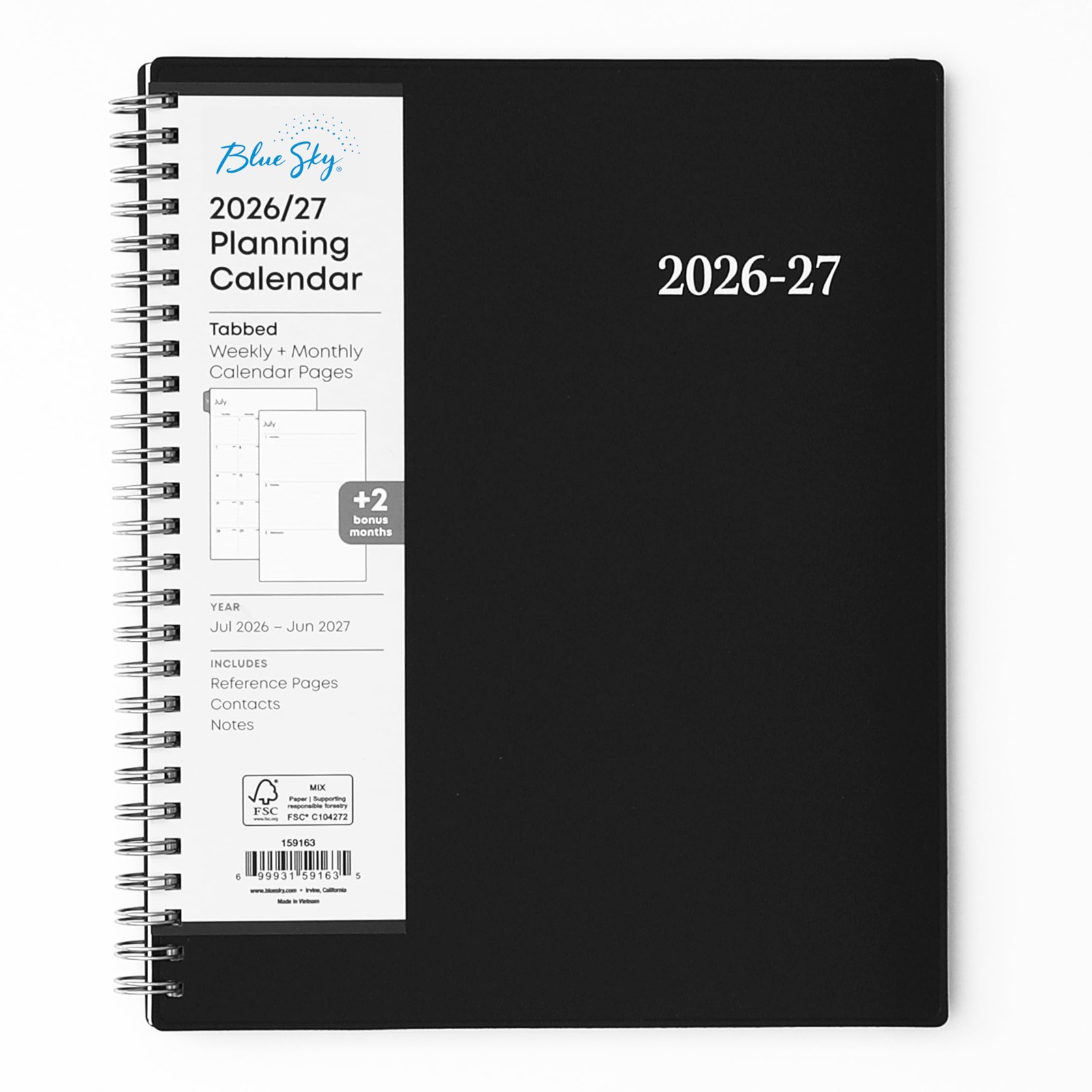 Blue Sky 2026-2027 Weekly and Monthly Academic 7″ x 9″, Enterprise- 2026/2027