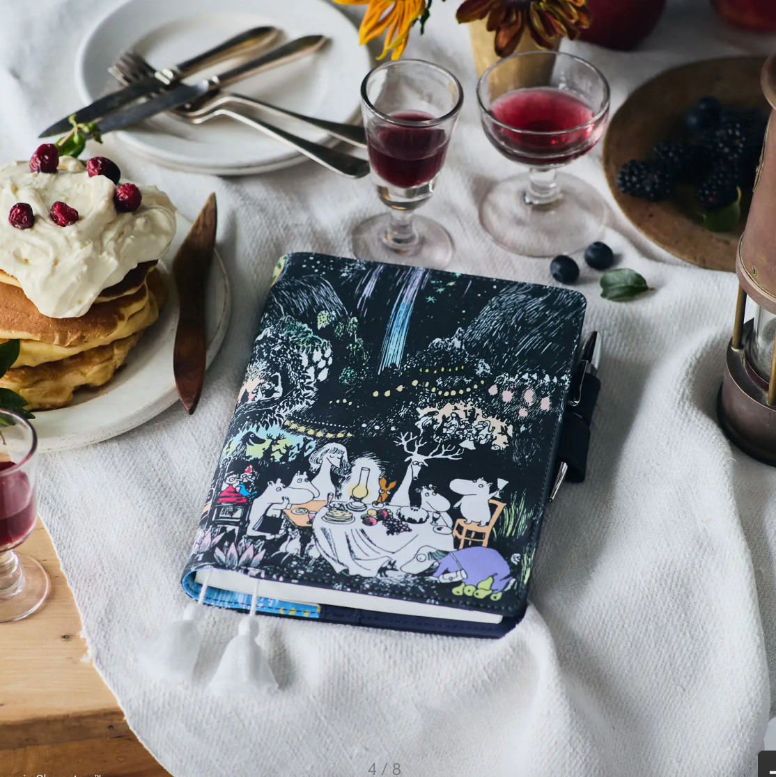 Hobonichi Techo Moomin Big Party Night Cousin Size A5 Planer cover