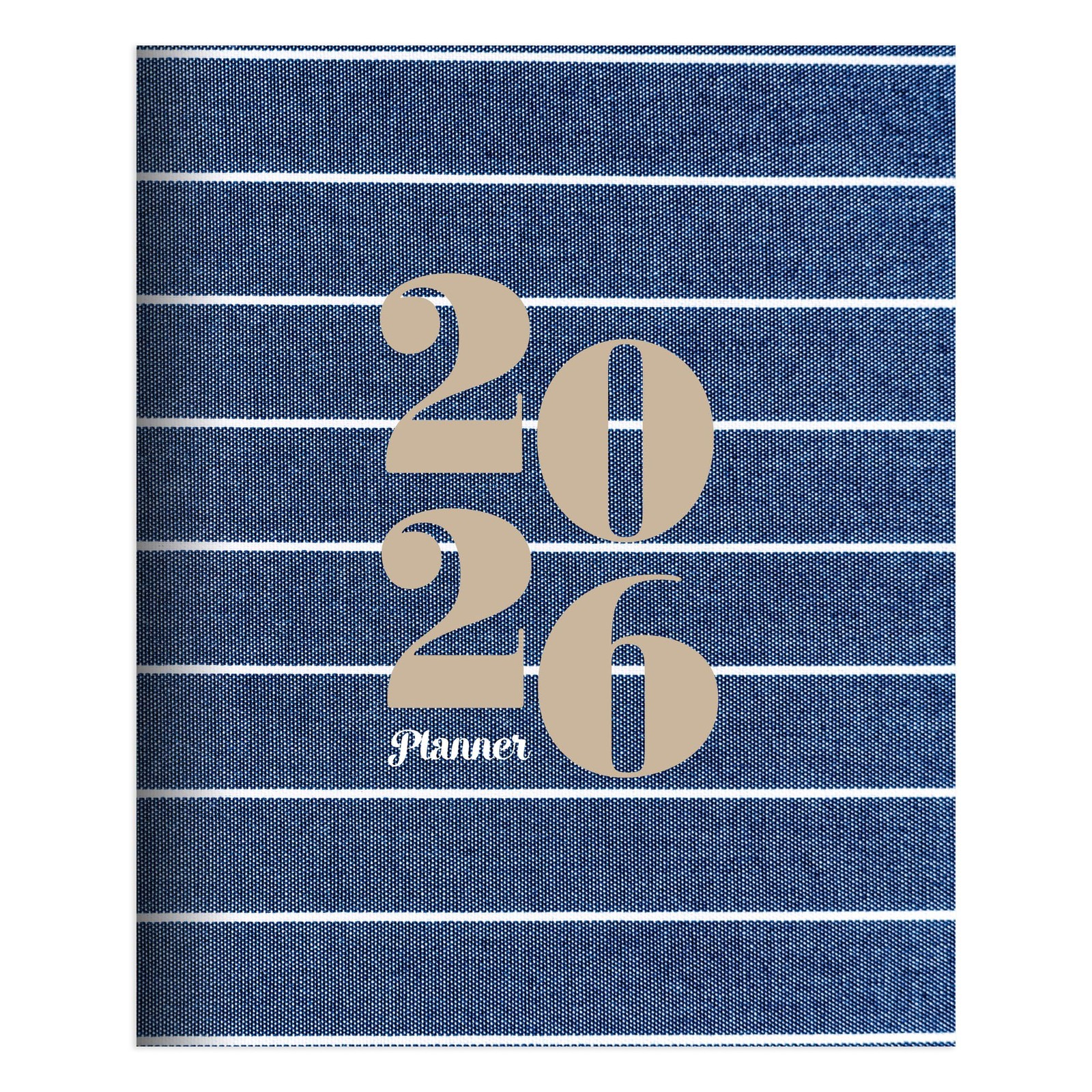 TF Publishing 2026 Denim Large Monthly Planner – 2 Page Spreads Large,