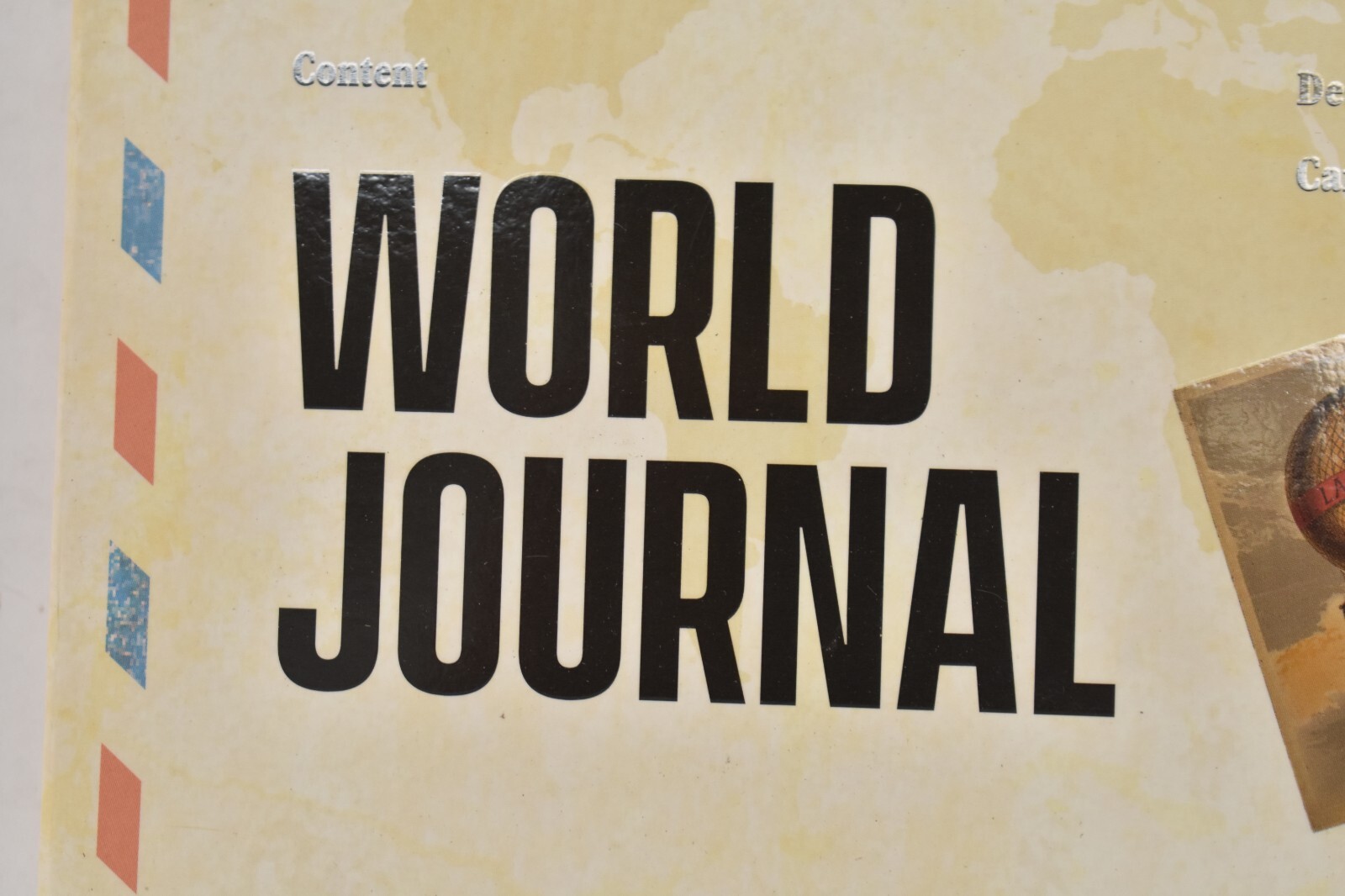 Trouvaille Global World Journal 100% Recycled Leather Soft Cover Genuine OEM