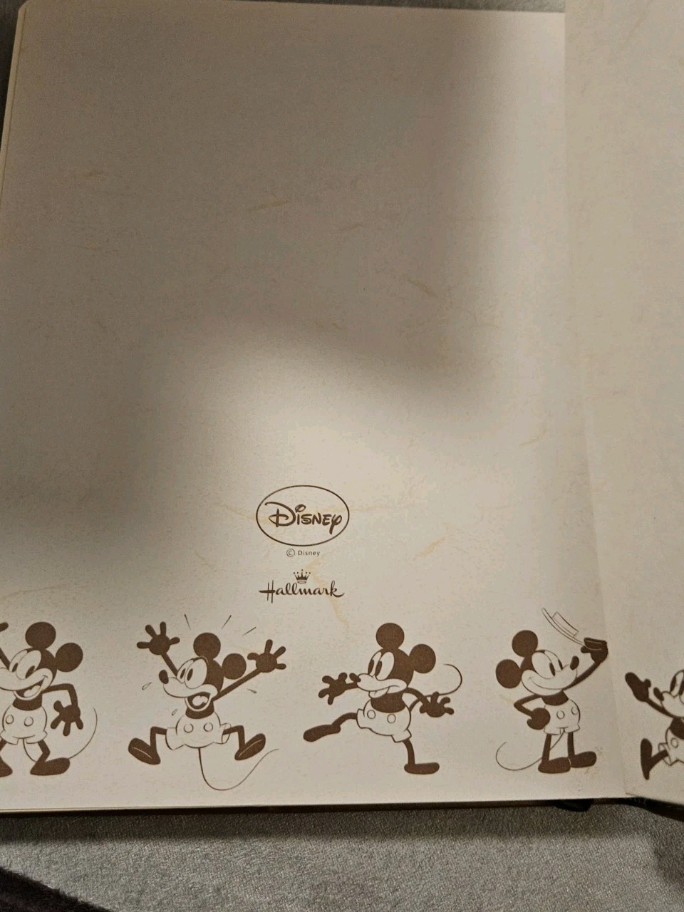 Disney Mickey Mouse Faux Leather Hardcover Journal Notebook – NWT
