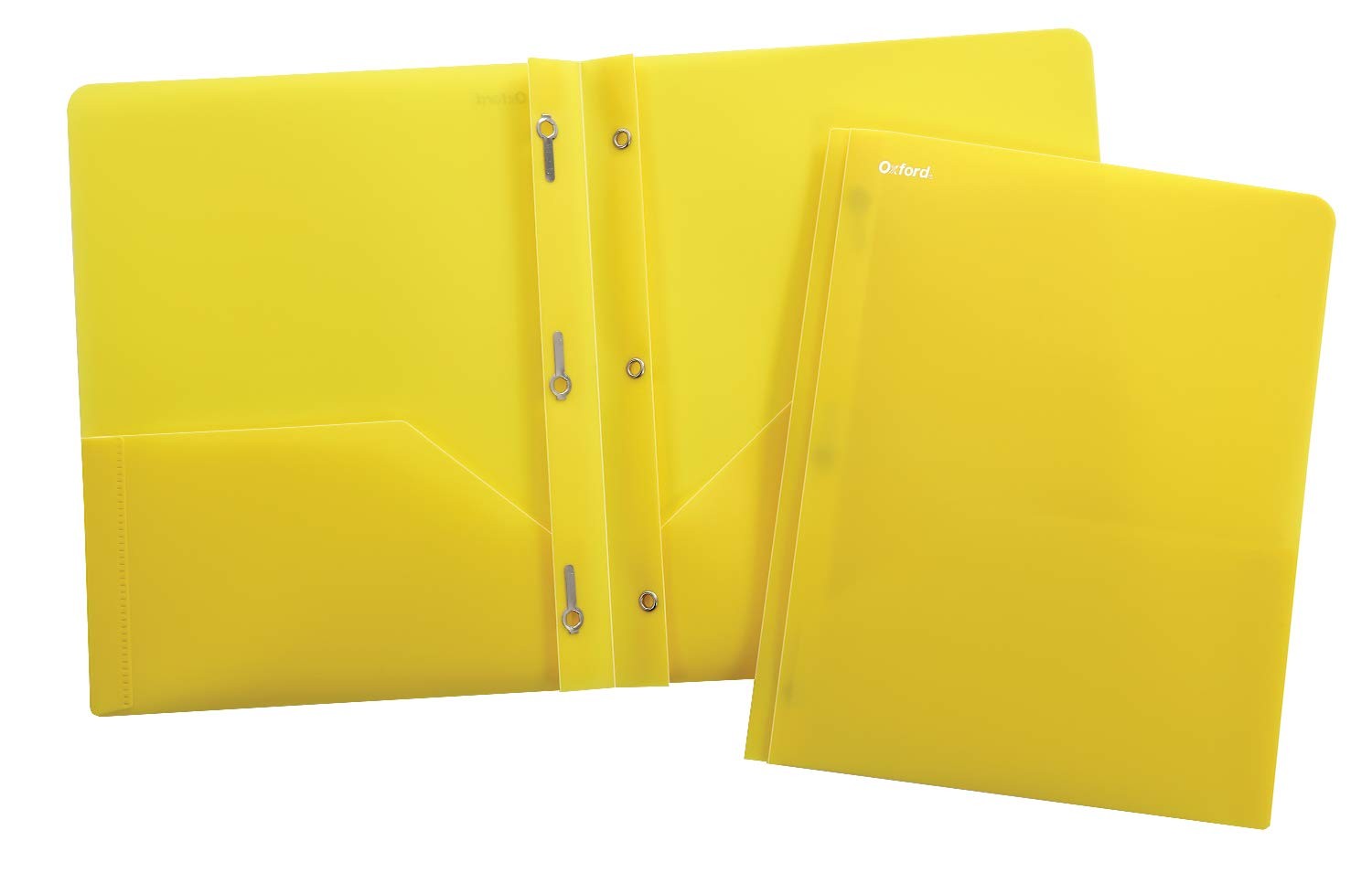 Translucent Two-Pocket Poly Portfolios, Assorted Colors, Letter Size, 25 per …