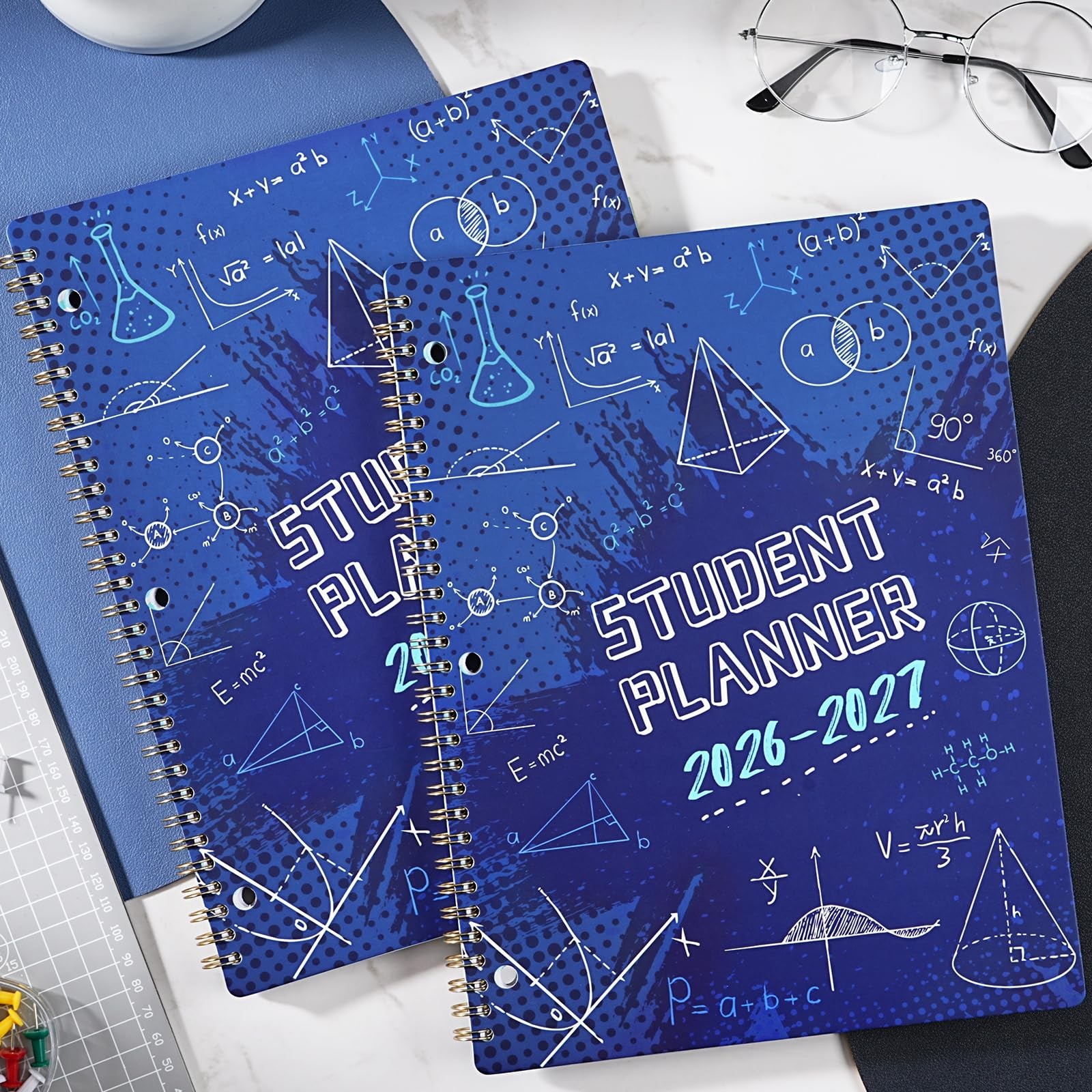 Student Planner 2026-2027 – Academic Year Weekly & Monthly 11″ x 9″, Blue