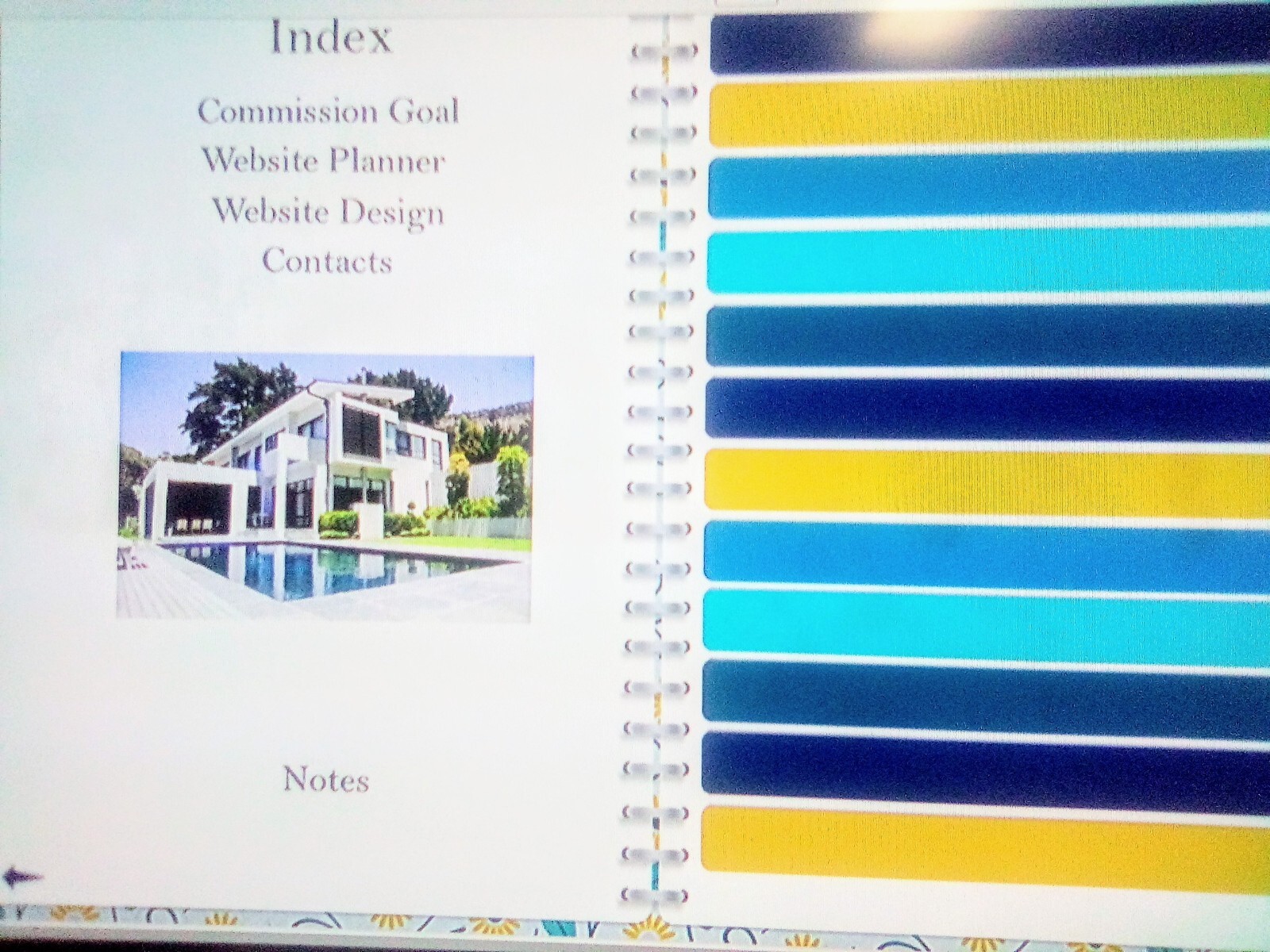 Newly designed DG Real Estate digital planners, provides convenience organizing.