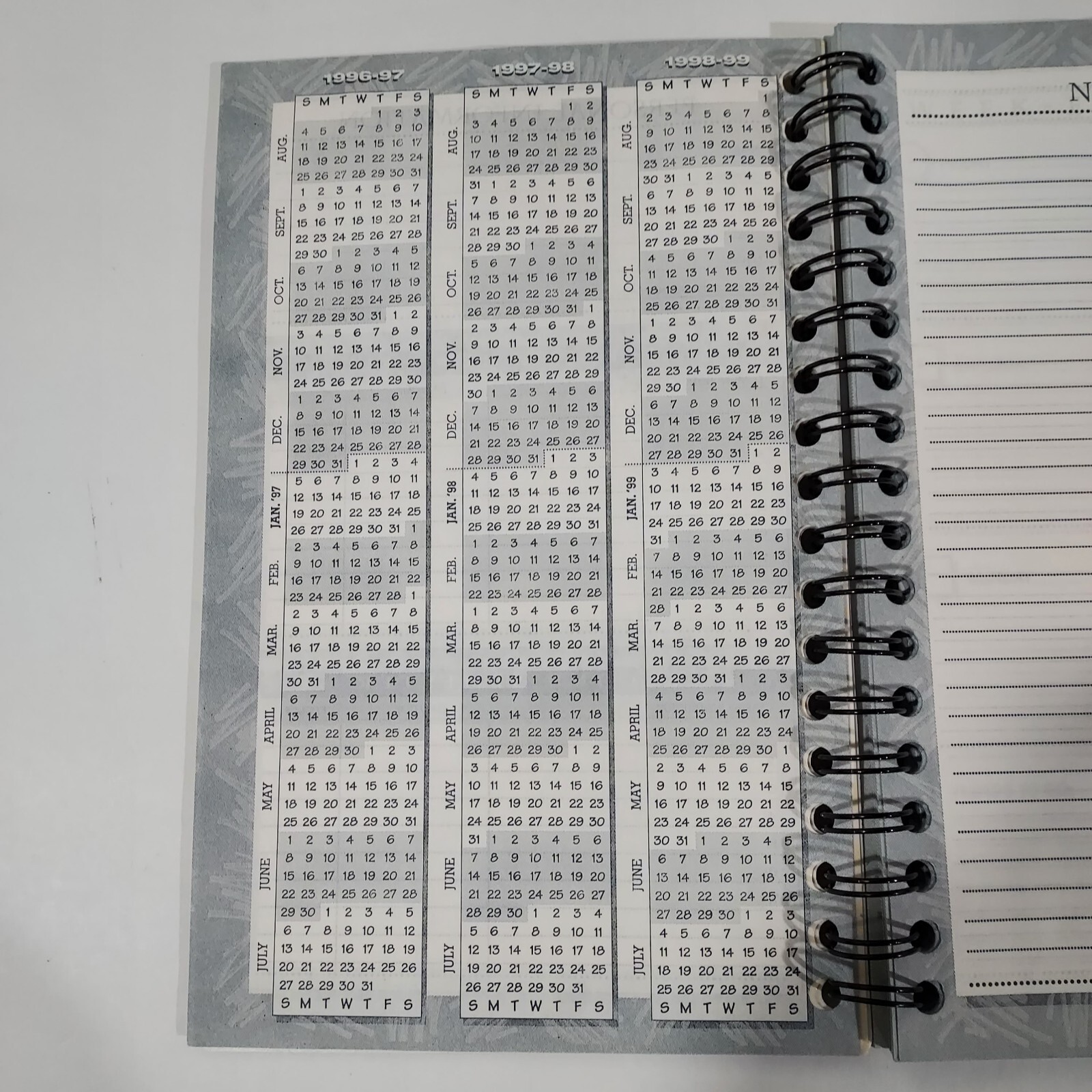 Coca-Cola Polar Bear 1995 Spiral Bound Student Planner 9.5″x6.5″