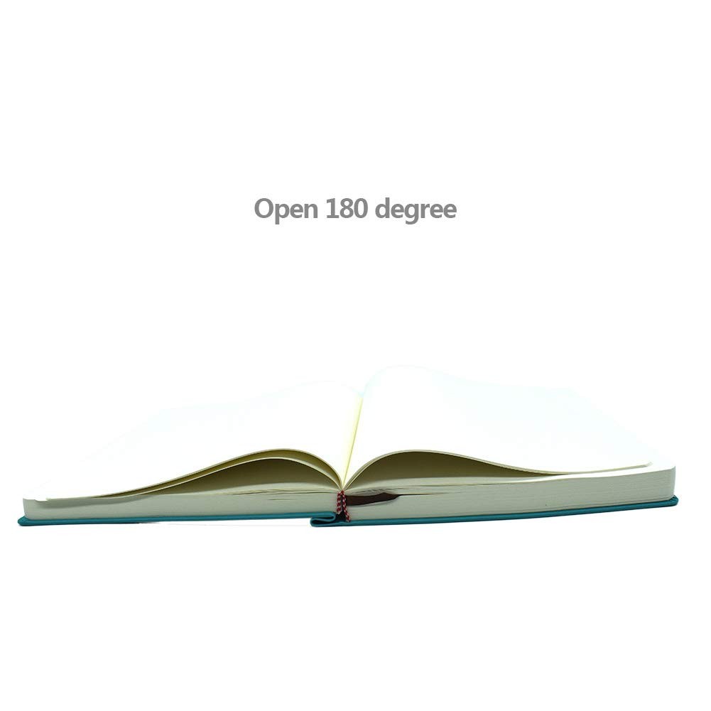 Notebook, Waterproof PU Leather Journal, Blank Pages Super Thick a6, blue