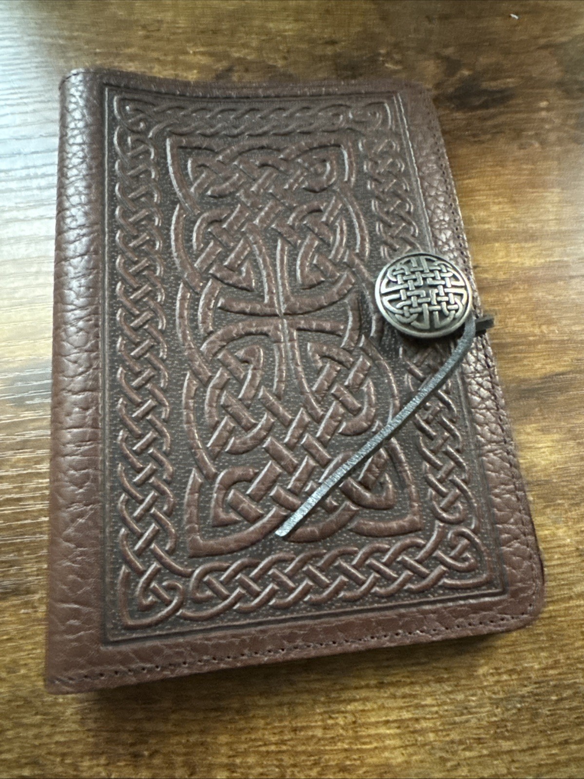 Oberon Leather Journal COVER 7×5 Bold Celtic Knot Cover