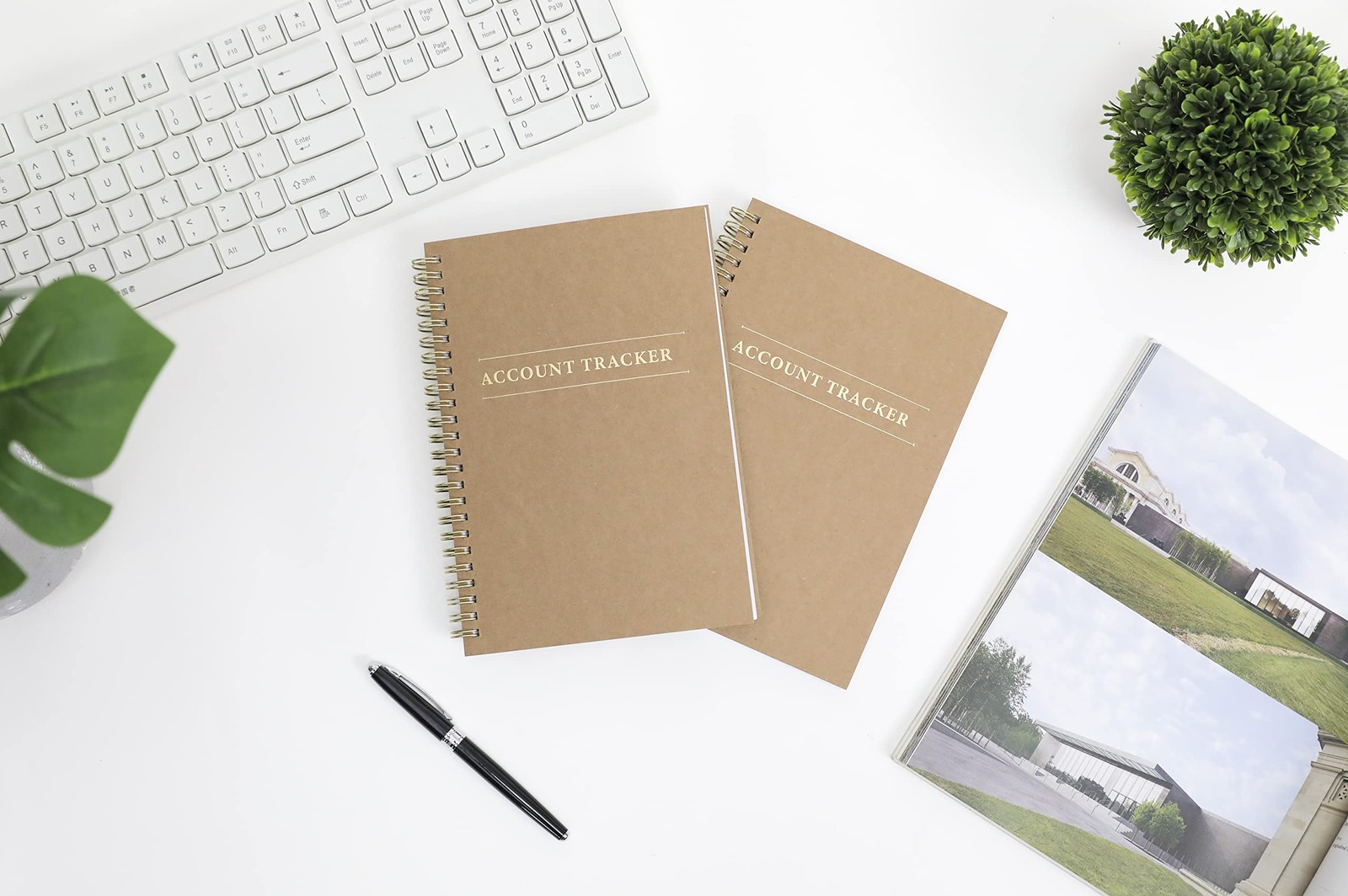 2 Pack Accounting Ledger Books for Home Budget Tracking, Business Bookkeeping