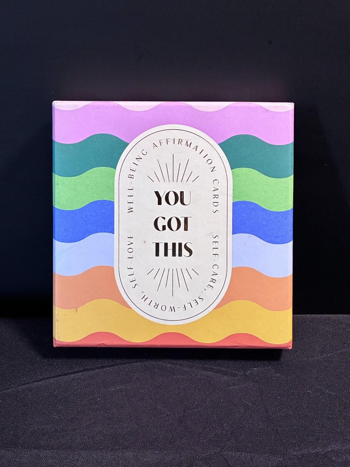 Spritz “You Got This” Desk Affirmation Cards 30 Count w Wooden Stand NIB