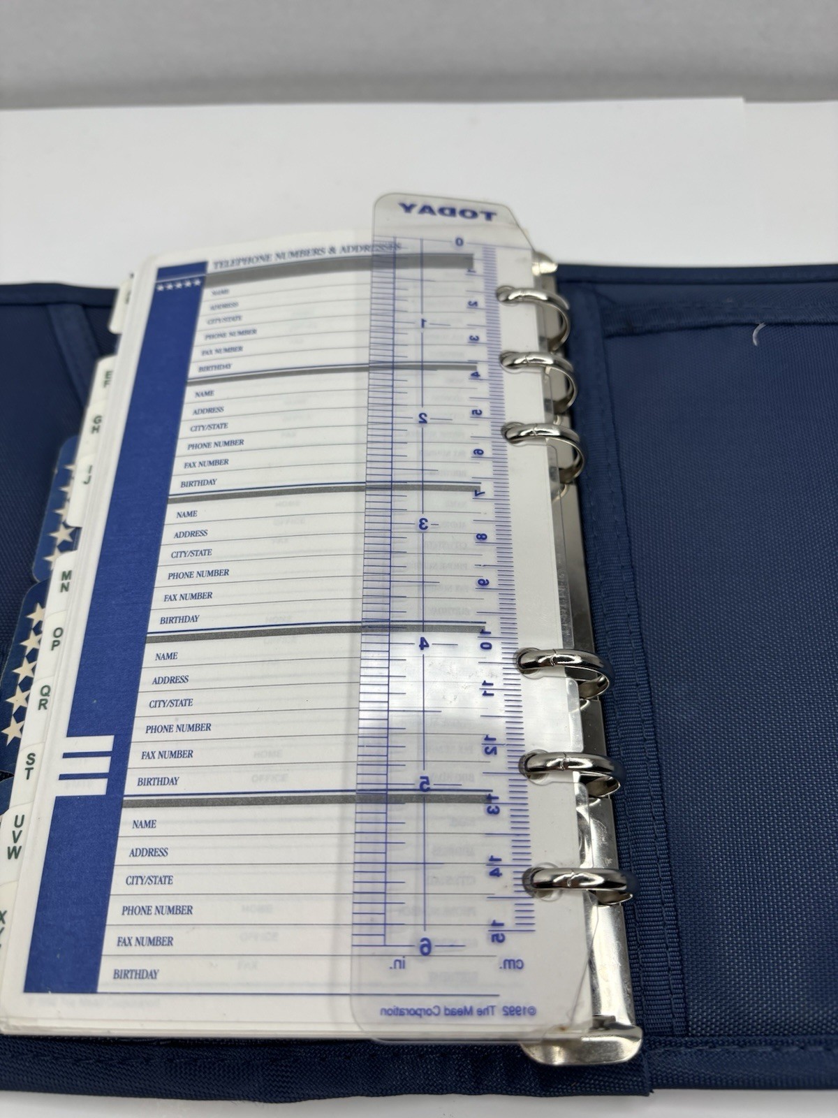 Vtg 1994 Mead FIVE STAR Student Day Planner – Day Planner Blue 7.5×6