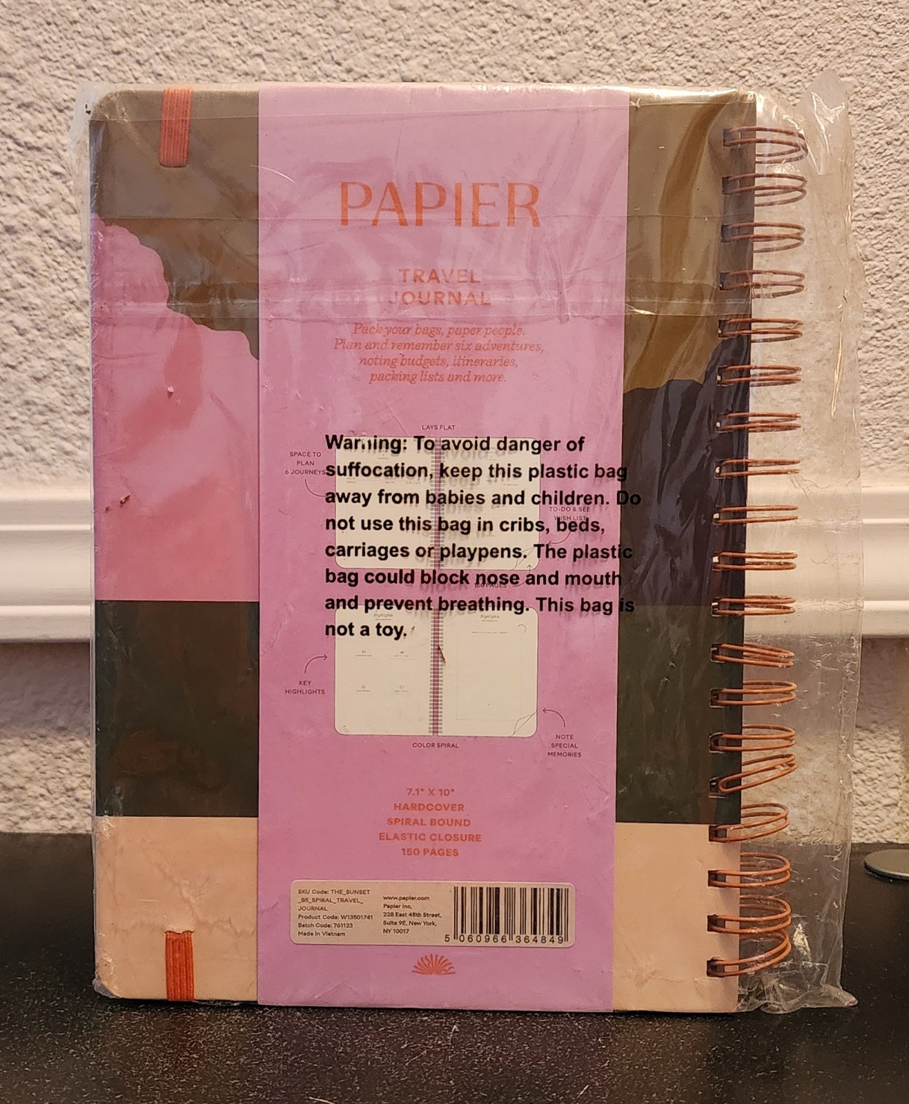 Papier Travel Journal My Adventures Journey Trip Plan Budget Packing Writing