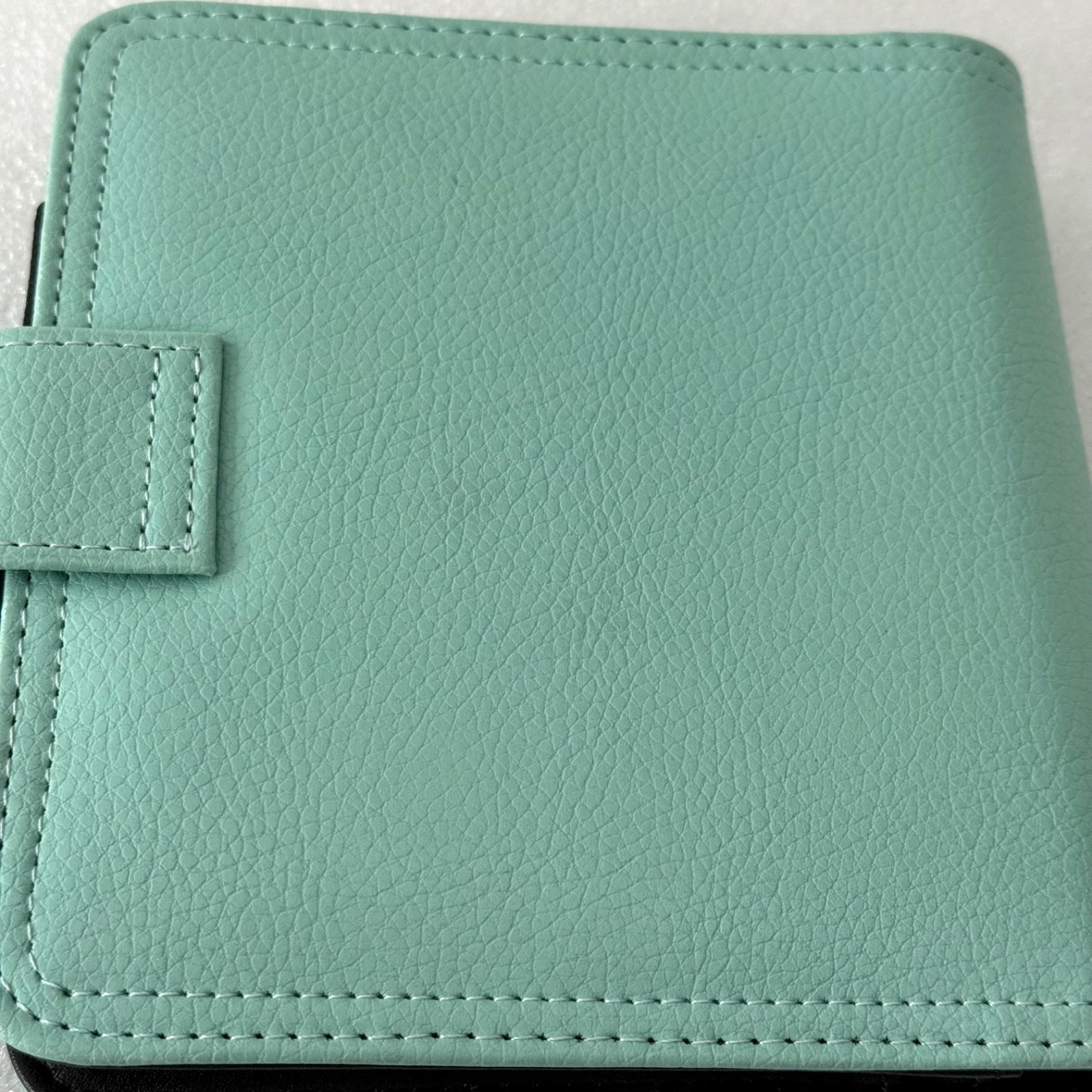 Franklin Covey Mint Green Planner Organizer Clutch 6 1/8” X 5.75” Faux Leather