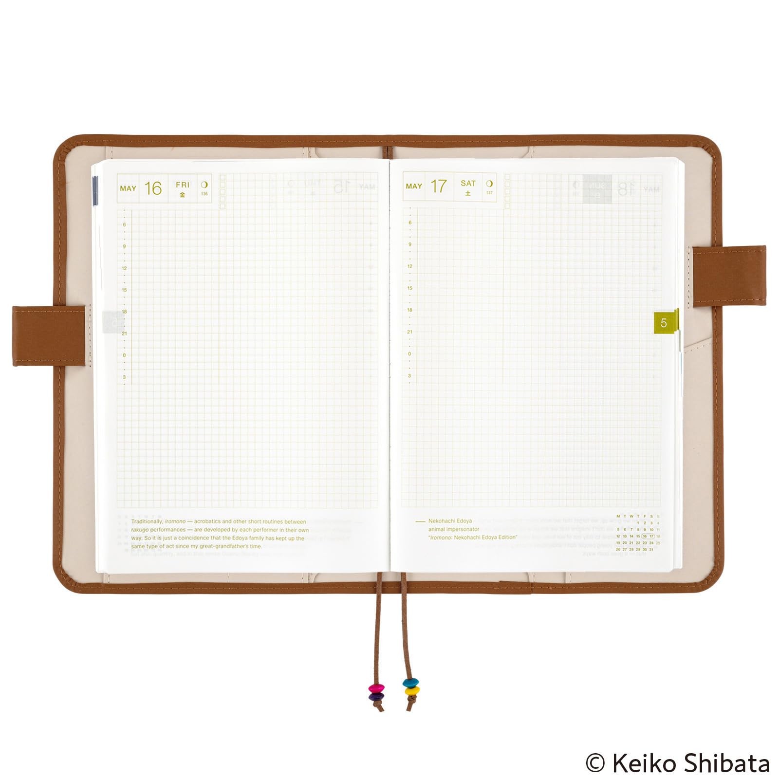 Hobonichi Techo Cousin Cover [A5 Only] A5, Pink, White, Multicolor