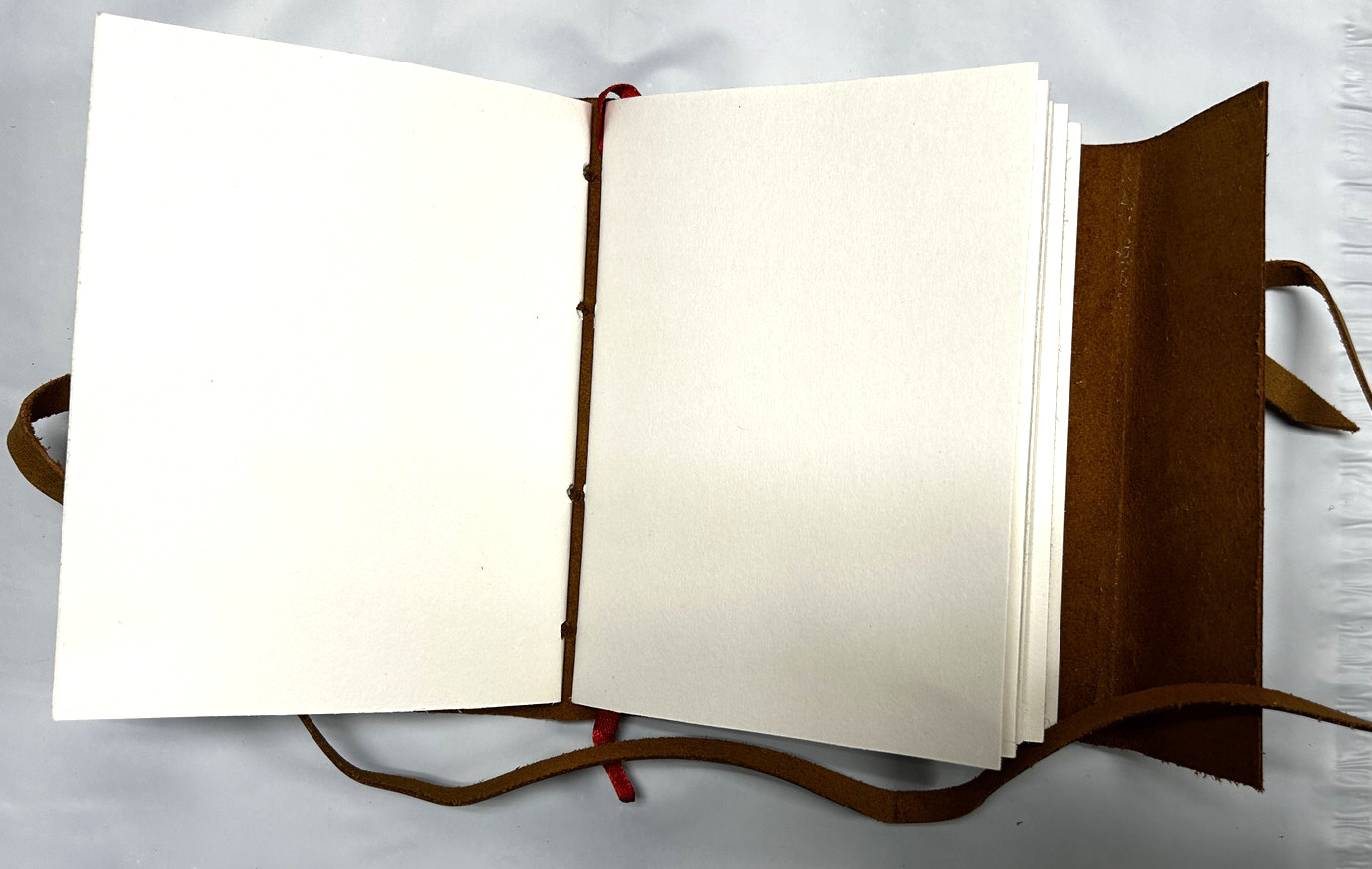 2-Pack Howling Wolf Handcrafted Genuine Leather Diary Journal Notebook 110-pages