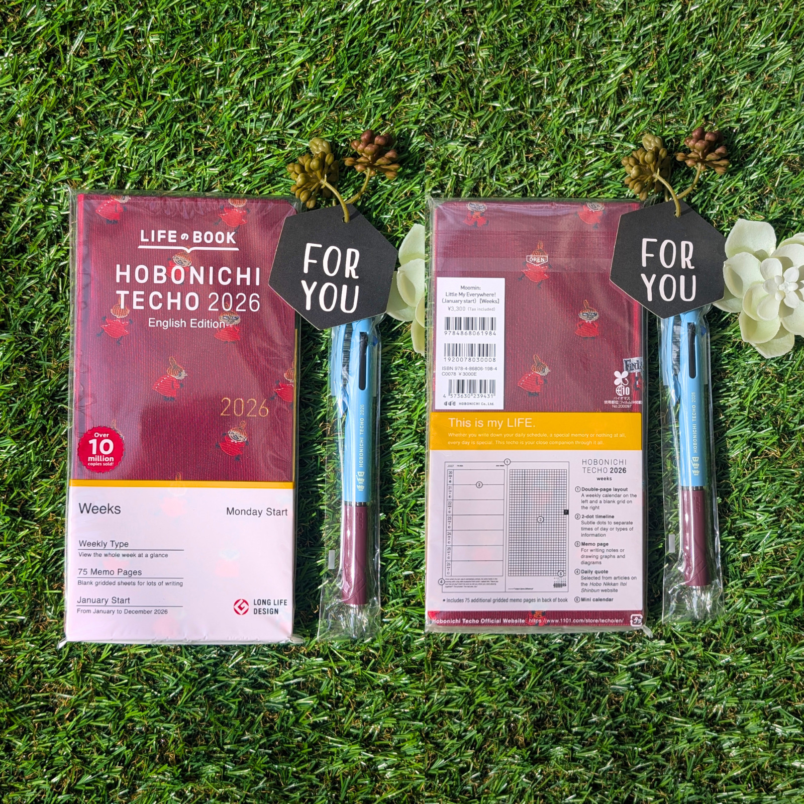 Hobonichi Techo Weeks With Pen Moomin Ito Planner English January Start