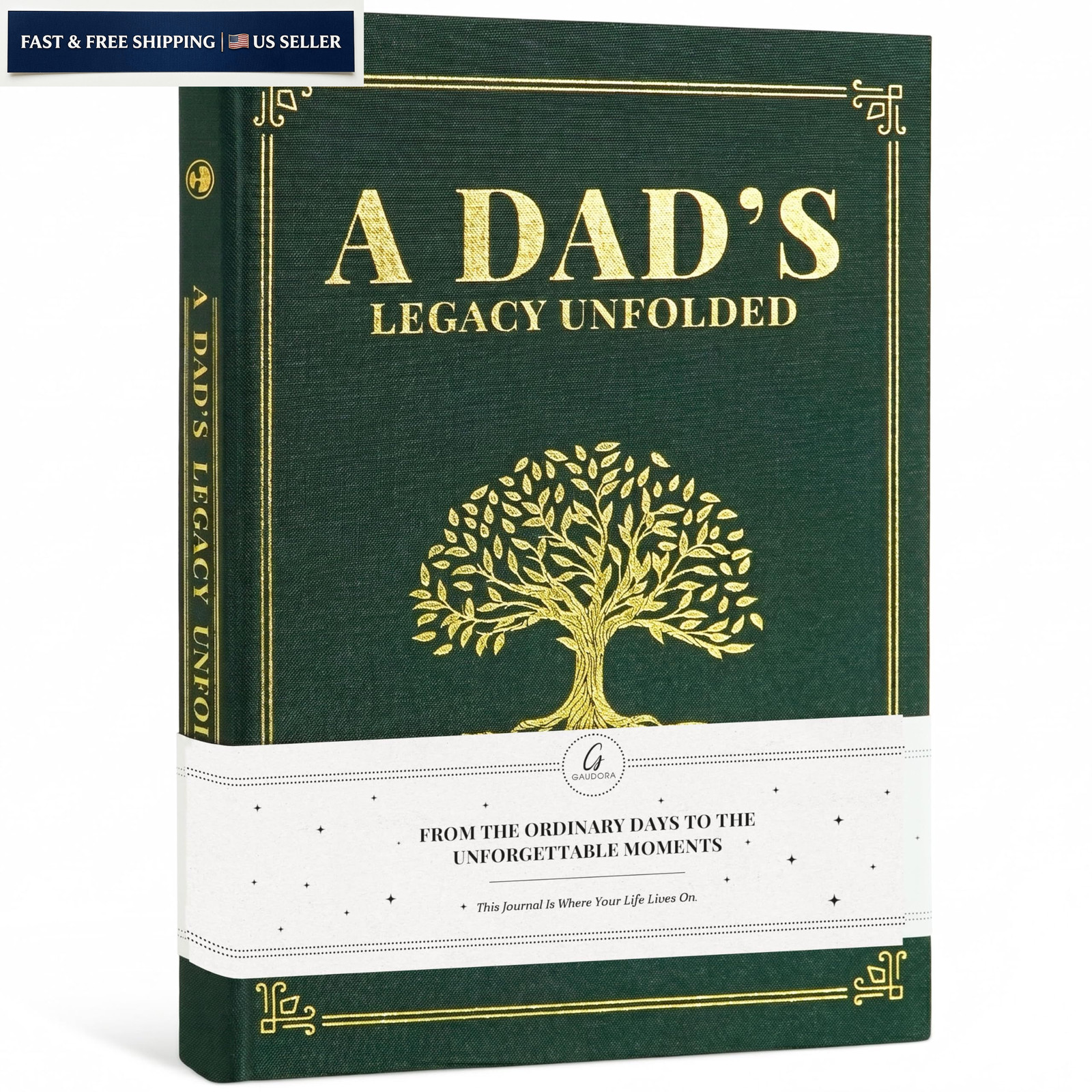 GAUDORA Fathers Day Birthday Dad Gifts from Daughter Son Green Dad’s Legacy