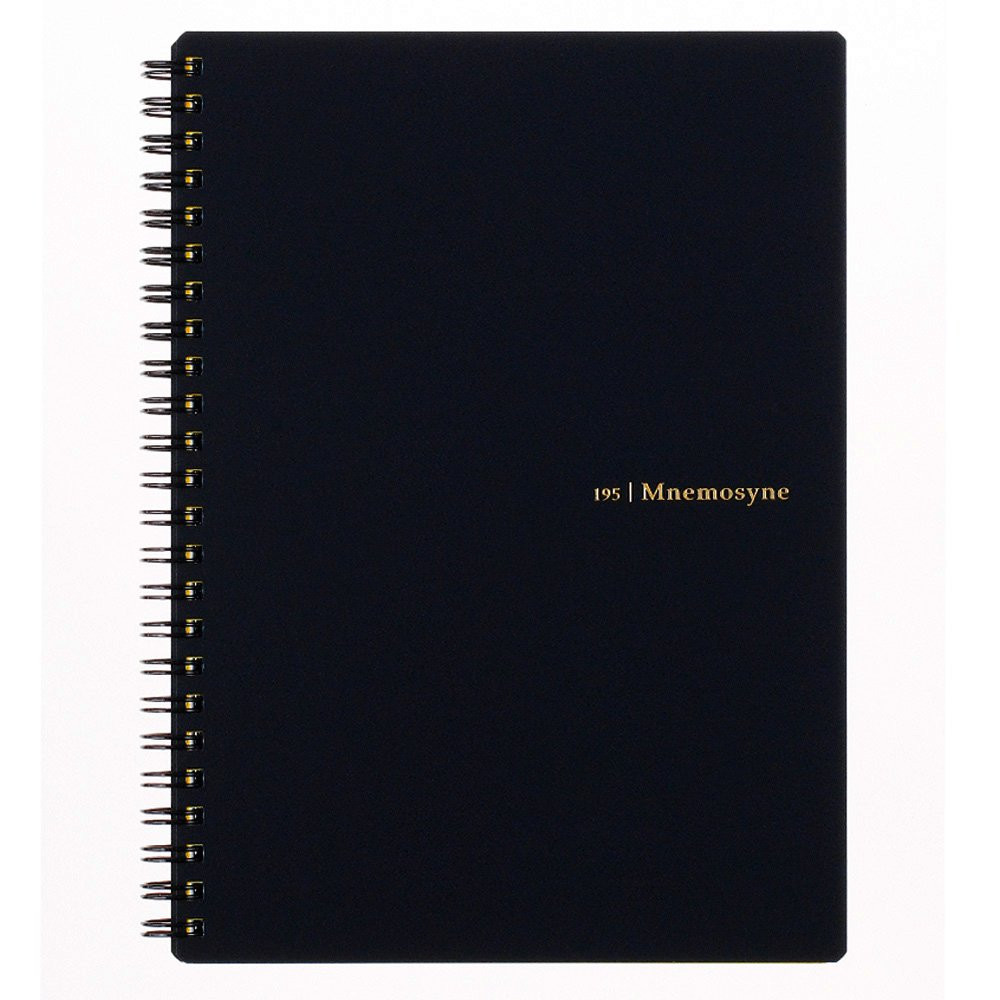 Maruman A5 Notebook 80 Micro Perforated 7mm Ruled Paper Black Cover