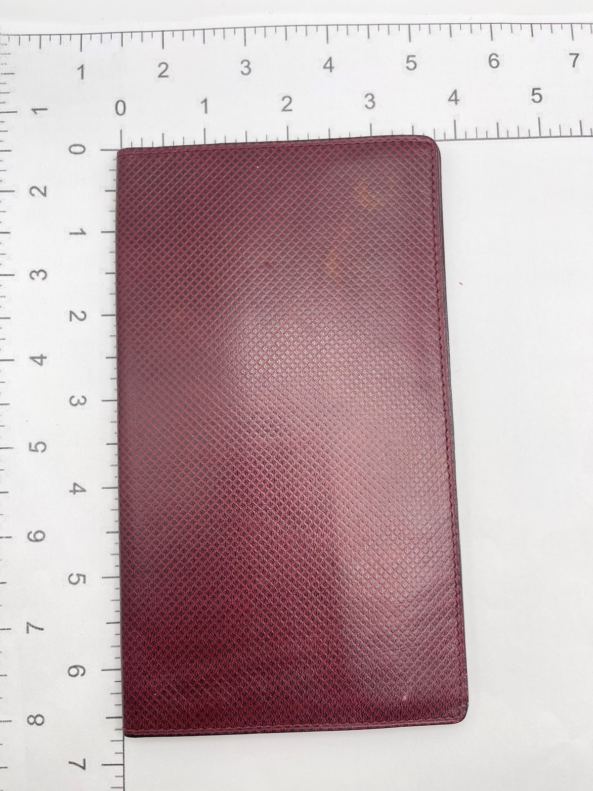 Vintage Bottega Veneta Leather Address Book Made in Italy Organizer Burgundy Red