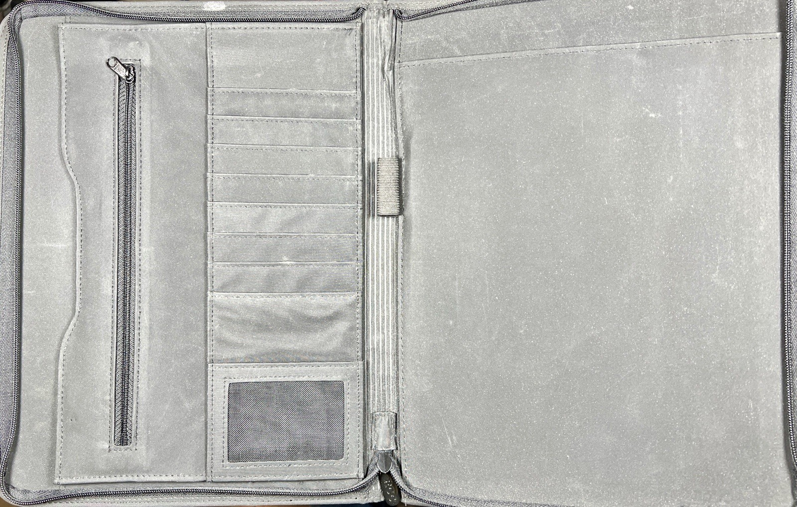 UPS Zippered Portfolio Organizer Binder Document Case Business Padfolio