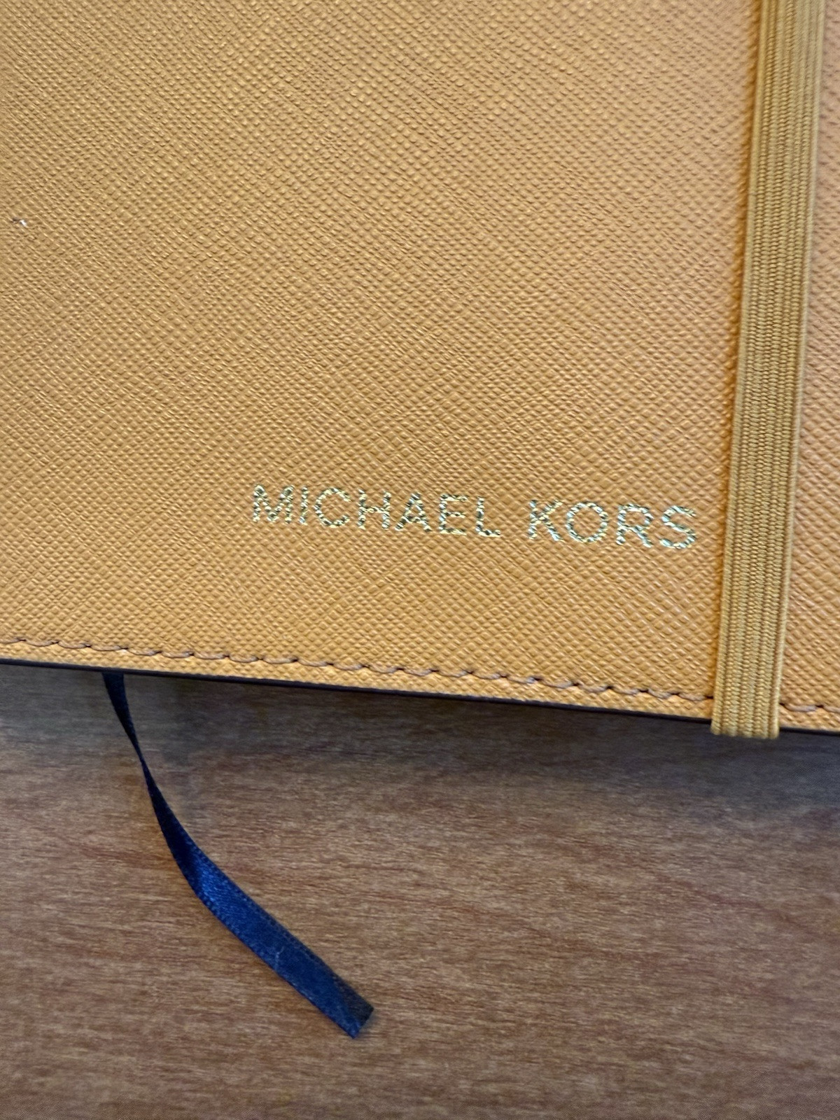 Michael Kors Fashion Notebook Journal Diary Agenda MK Gold Yellow